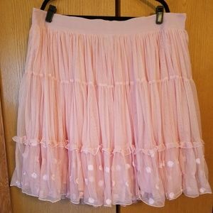 Lane Bryant Pink Tulle Skirt 22/24 Crinoline